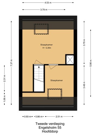 Floorplan - Engelsholm 55, 2133 AD Hoofddorp